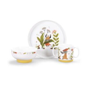 COFFRET PORCELAINE TROIS PETITS LAPINS