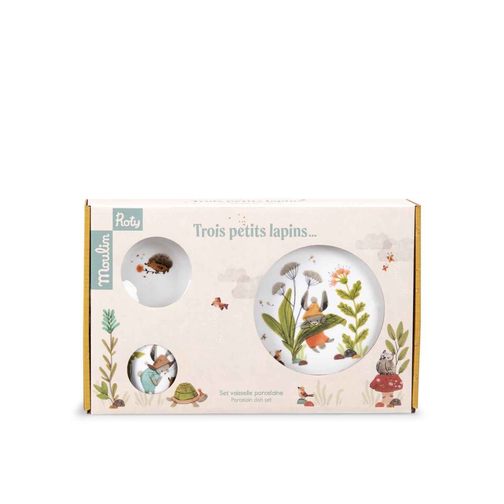 COFFRET PORCELAINE TROIS PETITS LAPINS – Image 2