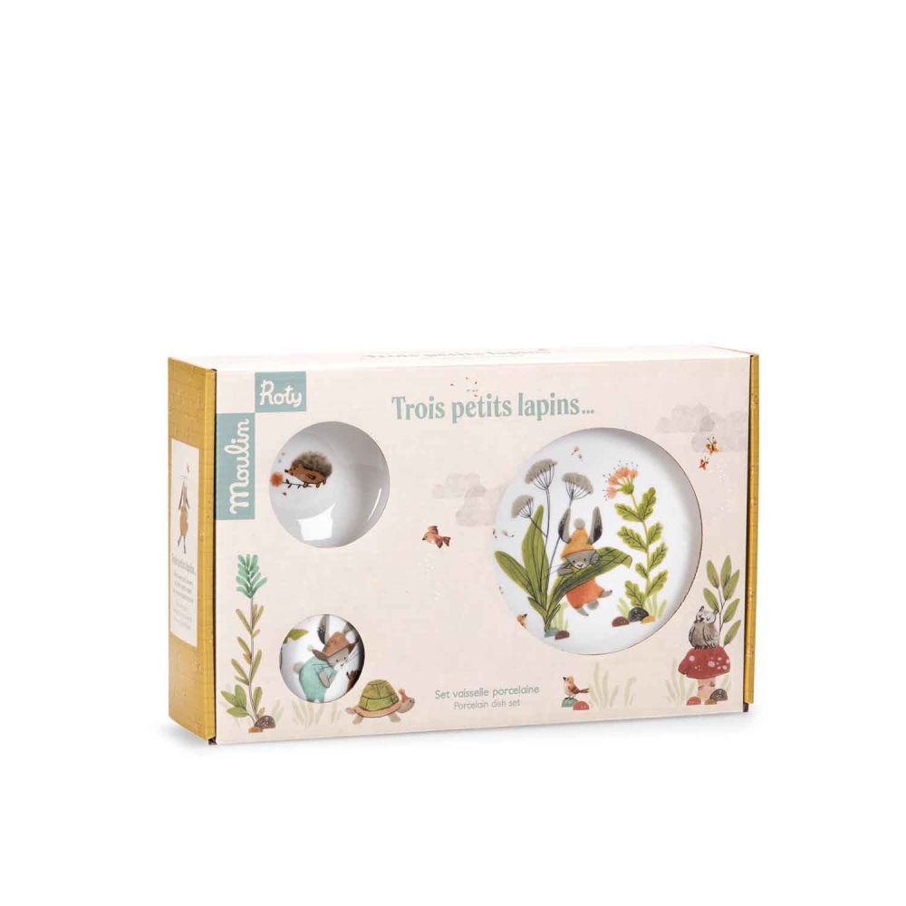 COFFRET PORCELAINE TROIS PETITS LAPINS – Image 3