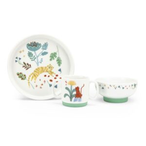 Set vaisselle porcelaine La forêt Mawa