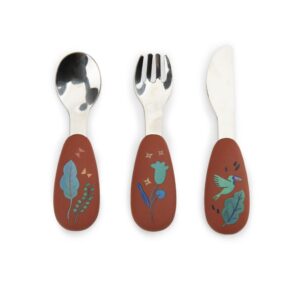 SET DE COUVERTS SILICONE - LA FORET DE MAWA