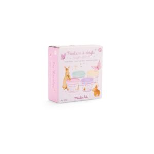 4 pots de peinture à doigts pastel - Les Rosalies