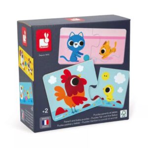 PUZZLE PARENTS ET BEBES ANIMAUX - 2 ANS