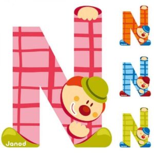 LETTRE CLOWN - N