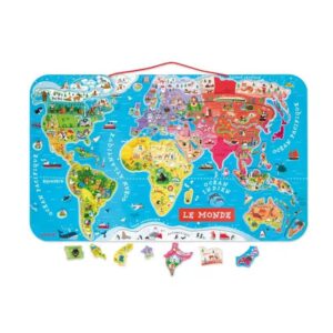 PUZZLE - CARTE DU MONDE MAGNETIQUE