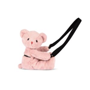 SAC PELUCHE - OURS ROSE POUDRE