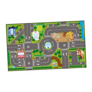 TAPIS - CIRCUIT POUR VOITURES - ECLAIRAGE DES FEUX TRICOLORES