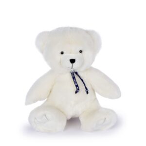 PELUCHE - L'OURS MA�LOU 35 CM - BLANC NEIGE