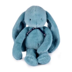 PELUCHE - LAPIN MELOE 37 CM - BLEU LAGON