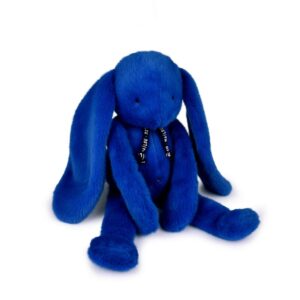PELUCHE - LAPIN MELOE 37CM - BLEU ELECTRIQUE