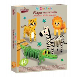 PLIAGES ACCORDEON - ANIMAUX DE LA SAVANE - CREA FACILE