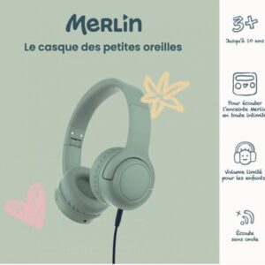 CASQUE AUDIO MERLIN - 3/10 ANS