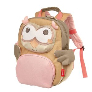 SAC A DOS - HIBOU - BEIGE / ROSE
