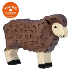 JOUET EN BOIS - MOUTON DEBOUT - NOIR