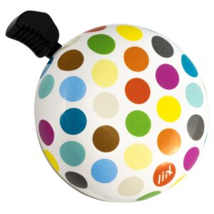 SONNETTE BLANCHE A POIX MULTICOULEURS