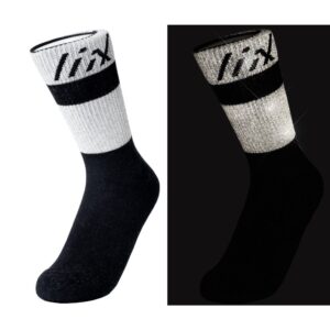 CHAUSSETTES RETRO REFLECHISSANTES - P35/38 - BLACK
