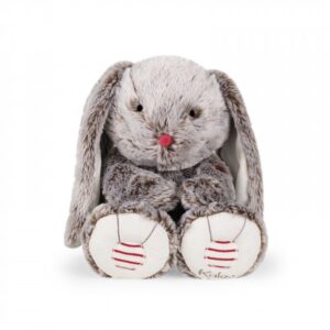 PELUCHE LAPIN LEO GRIS PRESTIGE - 38 CM