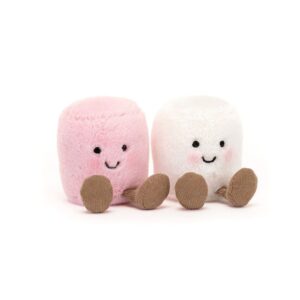 PELUCHES - AMUSEABLE PINK AND WHITE MARSHMALLOWS