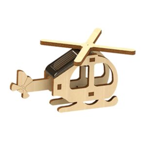 KIT A CONSTRUIRE - MINI HELICO EN BOIS - SOLAIRE
