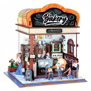 DIORAMA – MAQUETTE EN BOIS 3D – BOULANGERIE– 179P