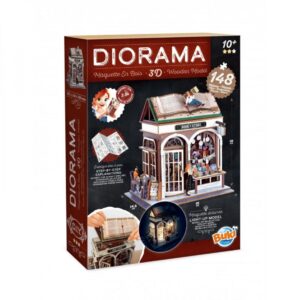DIORAMA – MAQUETTE EN BOIS 3D – LIBRAIRIE – 148P