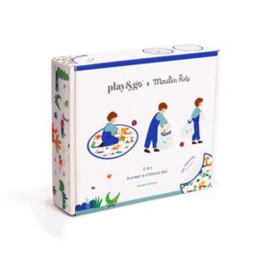 3-in-1 tapis de jeu & sac à jouets - Moulin Roty toupitis