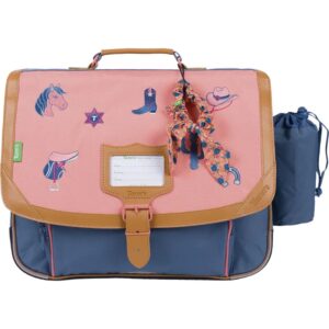 CARTABLE 38 CM –  JANE – CORAIL/BLEU