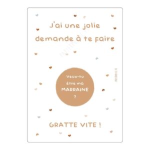 CARTE A GRATTER – DEMANDE MARRAINE