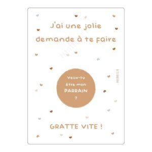 CARTE A GRATTER –  DEMANDE PARRAIN
