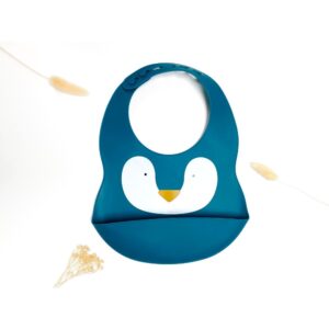 BAVOIR ANIMAL – SILICONE -  BLEU MARINE