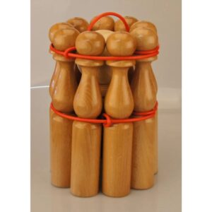 JEU DE 9 QUILLES VERNIES 30 CM