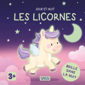 LIVRE BRILLANT DANS LA NUIT – LES LICORNES