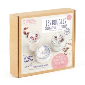 Kit DIY bougies fleuries