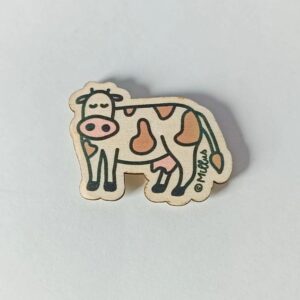 AIMANTS EN BOIS – VACHE