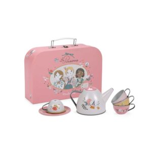 Valise dînette thé métal Les Parisiennes